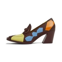 Camper Absätze " Karole Twins " In Bordeaux/ Mehrfarben