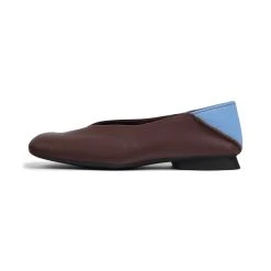 Camper Ballerinas " Casi Myra " In Bordeaux / Hellblau