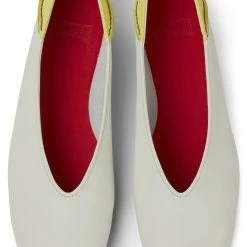 Camper Ballerinas " Casi Myra " In Weiß / Gelb -camper shop camper ballerinas casi myra in weiss gelb 2