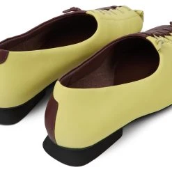 Camper Ballerinas " Casi Myra Twins " In Bordeaux / Gelb -camper shop camper ballerinas casi myra twins in bordeaux gelb 3