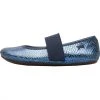 Camper Ballerinas " Right " In Silver Blau