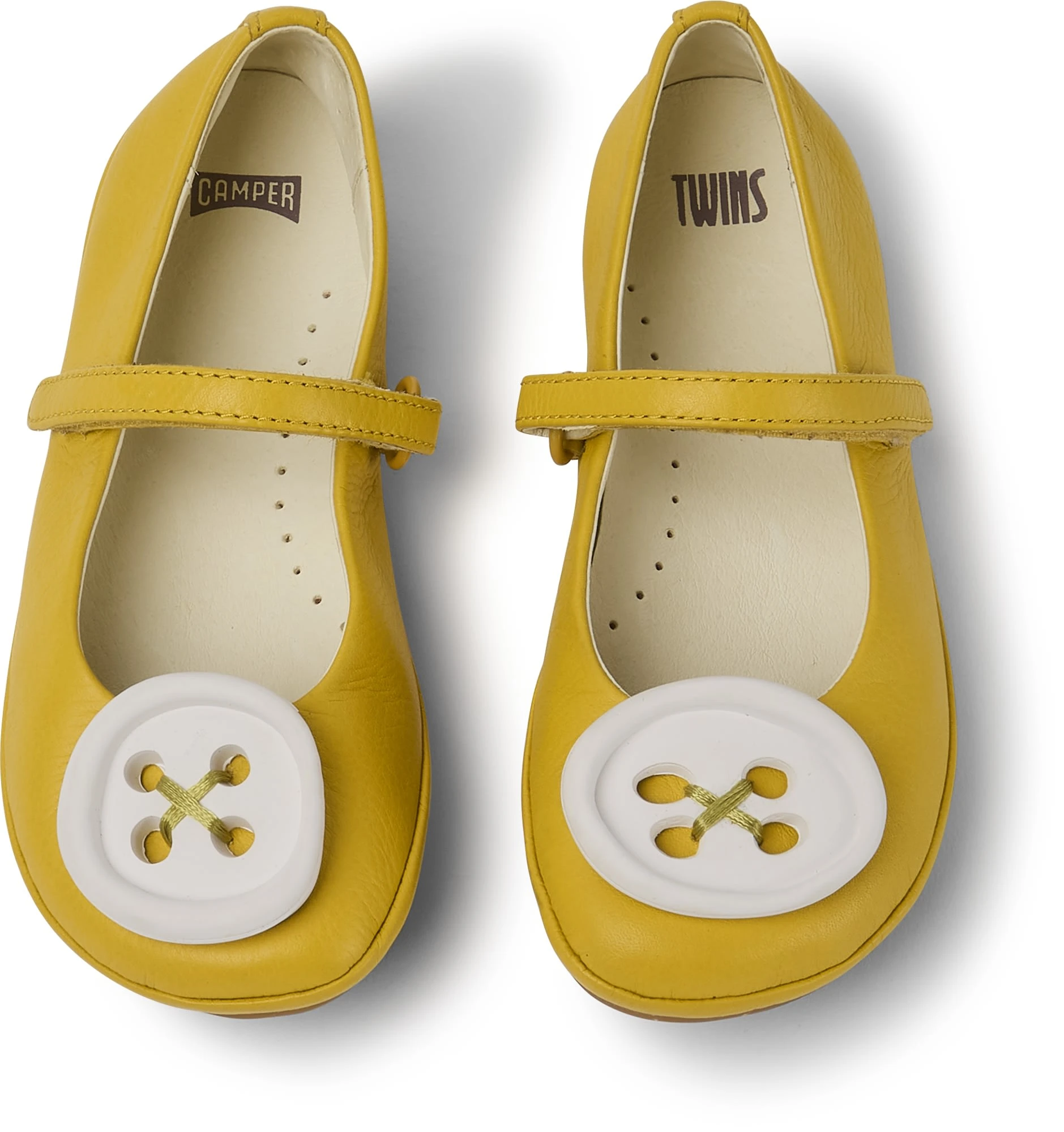 Camper Ballerinas " Twins " In Medium Yellow 5 Camper Ballerinas " Twins " In Medium Yellow – Bild 3
