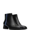 Camper Leder-Stiefeletten In Schwarz