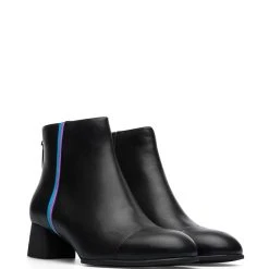 Camper Leder-Stiefeletten In Schwarz