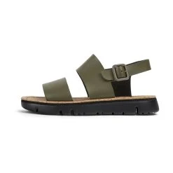 Camper Riemchensandalen " Oruga " In Dunkelgrün