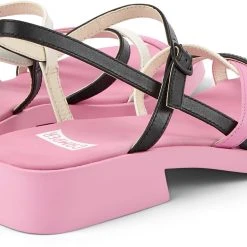 Camper Sandalen " Dana Twins " In Rosa / Schwarz -camper shop camper sandalen dana twins in rosa schwarz 3