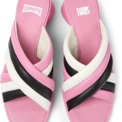Camper Sandalen " Kiara Twins " In Rosa / Schwarz -camper shop camper sandalen kiara twins in rosa schwarz 2