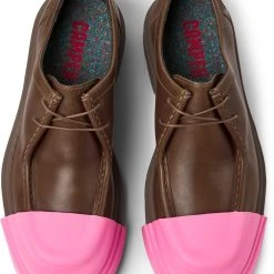 Camper Schnürschuhe " Junction " In Dunkelbraun / Rot -camper shop camper schnurschuhe junction in dunkelbraun rot 2