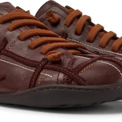 Camper Schnürschuhe " Peu Cami " In Dunkelbraun - Burgund -camper shop camper schnurschuhe peu cami in dunkelbraun burgund 1
