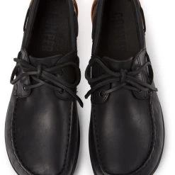 Camper Schnürschuhe " Peu Circuit " In Schwarz / Orange -camper shop camper schnurschuhe peu circuit in schwarz orange 2