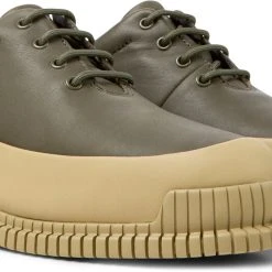 Camper Schnürschuhe " Pix " In Dunkelgrün / Beige -camper shop camper schnurschuhe pix in dunkelgrun beige 1