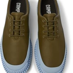 Camper Schnürschuhe " Pix " In Dunkelgrün / Hellblau -camper shop camper schnurschuhe pix in dunkelgrun hellblau 2