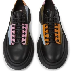 Camper Schnürschuhe " Walden " In Schwarz / Hellblau -camper shop camper schnurschuhe walden in schwarz hellblau 2