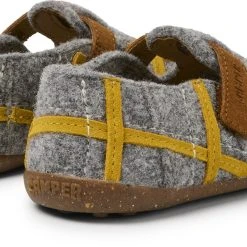 Camper Slipper " Twins " In Grau - Gelb -camper shop camper slipper twins in grau gelb 3