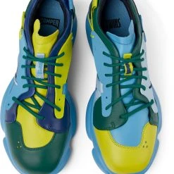 Camper Sneaker " Karst " In Blau / Gelb / Grün -camper shop camper sneaker karst in blau gelb grun 2