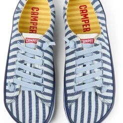 Camper Sneaker " Peu Rambla Vulcanizado " In Blau / Weiß -camper shop camper sneaker peu rambla vulcanizado in blau weiss 2