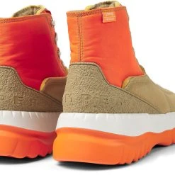 Camper Sneaker " Teix " In Beige / Orange -camper shop camper sneaker teix in beige orange 3