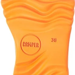 Camper Sneaker " Teix " In Beige / Orange -camper shop camper sneaker teix in beige orange 4