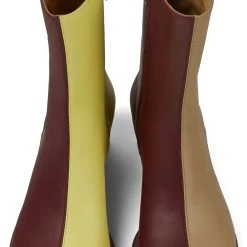 Camper Stiefeletten " Dina Twins " In Bordeaux / Beige -camper shop camper stiefeletten dina twins in bordeaux beige 2