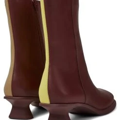 Camper Stiefeletten " Dina Twins " In Bordeaux / Beige -camper shop camper stiefeletten dina twins in bordeaux beige 3