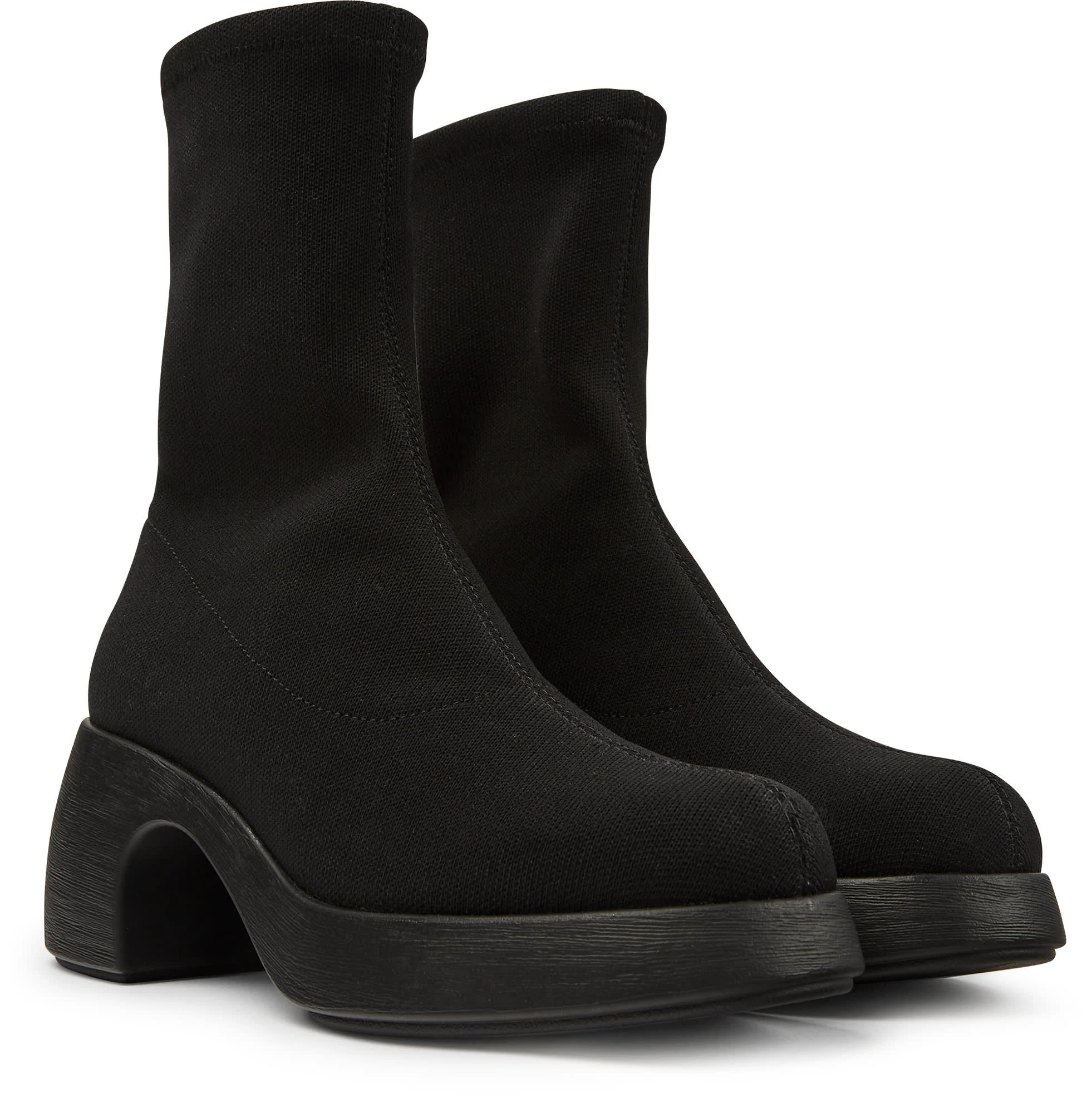 Camper Stiefeletten " Thelma " In Schwarz 3 Camper Stiefeletten " Thelma " In Schwarz